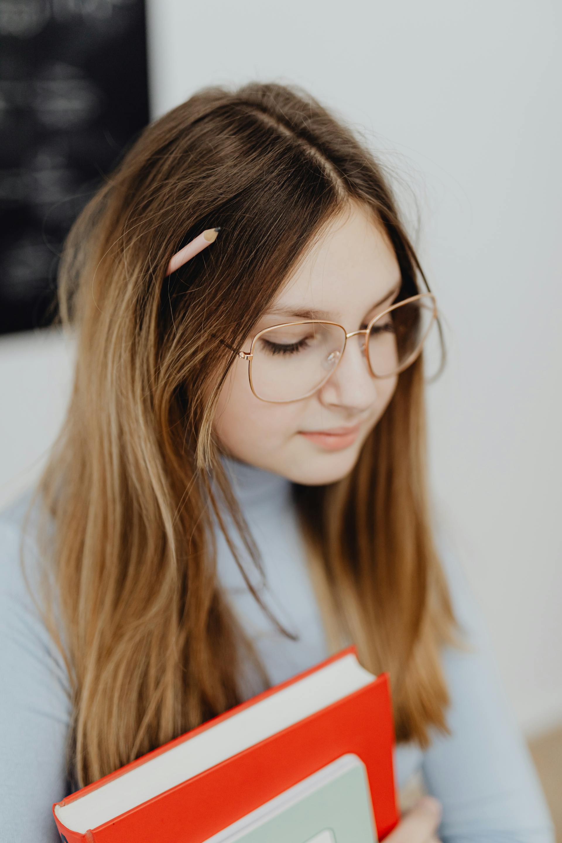 Shy-looking woman